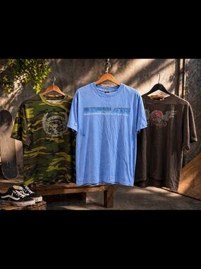 Vans Skater T-Shirt Lot 3 Pack Graphic Logo Y2K Streetwear Mens Sz XL Skateboard